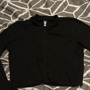 “pink” black athletic jacket